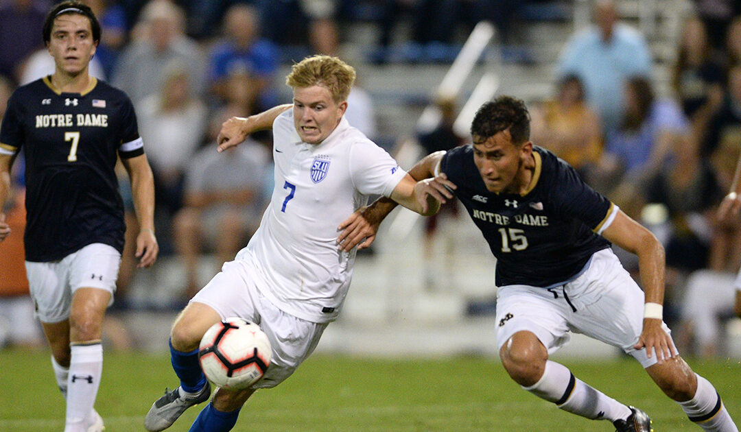Second half mistakes lead to SLU Soccer falling short against No. 9 Notre Dame