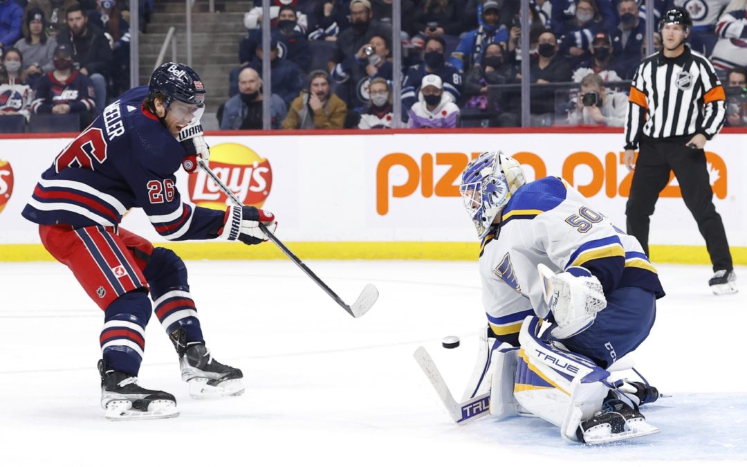 Bernie’s Rolling Four Lines: Jordan Binnington Steals Another Game, Turns Winnipeg Into Binnipeg.