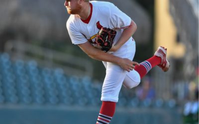 Former Division II standout and “Hairy Man” Trent Baker earns first career win, Florida State League honors with Palm Beach