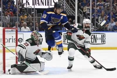 2019 St. Louis Blues Stanley Cup Final Game Used Puck Round