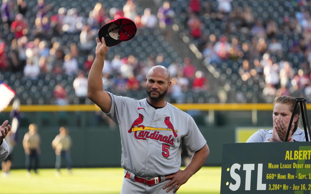 Bernie On The Cardinals: The Summer Of Pujols Is More Special Than Imagined. It Will Be Over Soon. Cherish Every Moment.