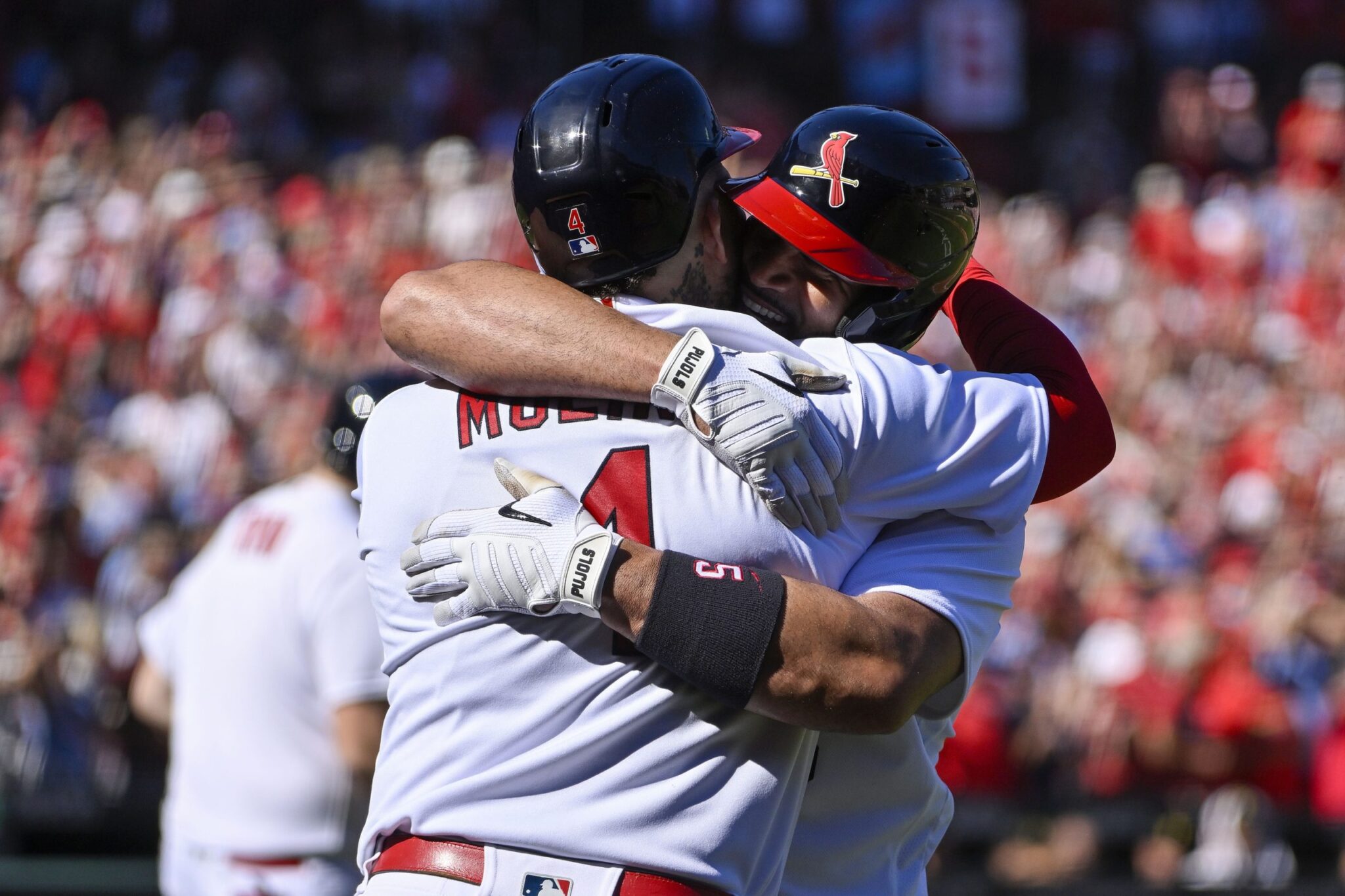 The Athletic MLB on X: ▫️ Albert Pujols ▫️ Adam Wainwright ▫️ Yadier Molina  St. Louis is partying like it's 2006.  / X