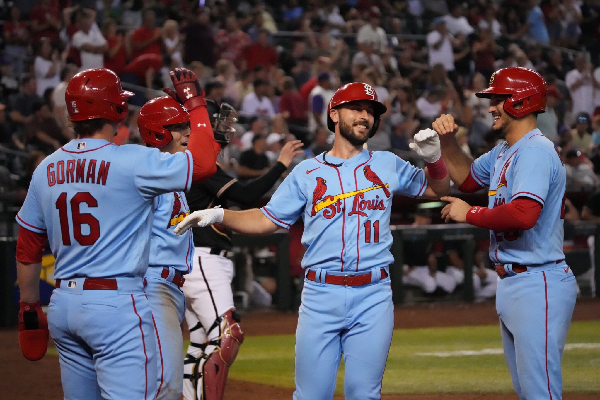 St Louis Cardinals should not use powder blue uniforms